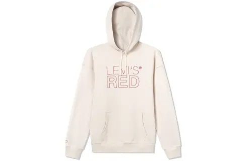 Levis Sweatshirts Men's Ivory Hooded Moderate Regular