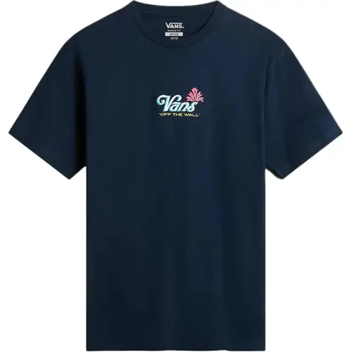 Vans Pineapple Skull T Shirts Men's Marine Blue Crew Neck Moderate