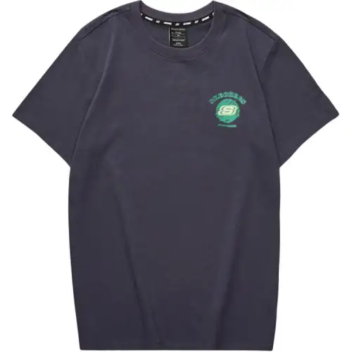 Skechers Colorful T Shirt Unisex Odyssey Gray