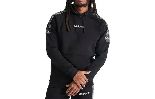 Adidas Originals Sweatshirts Men's Black Hooded Moderate Regular