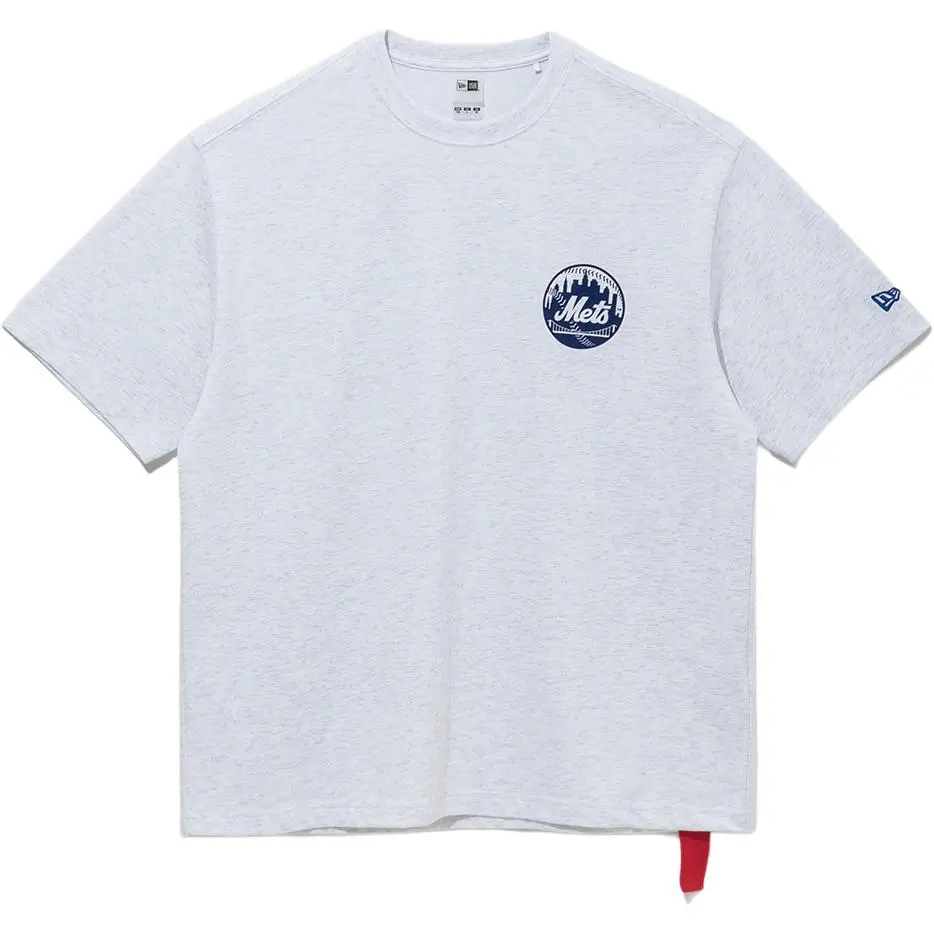 New Era T Shirt Unisex Heather Gray