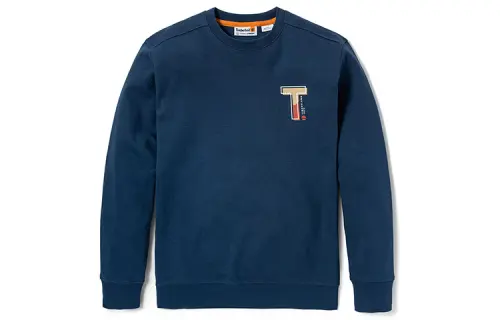 Timberland Sweatshirts Men's Dark Indigo Crew Neck Moderate Regular