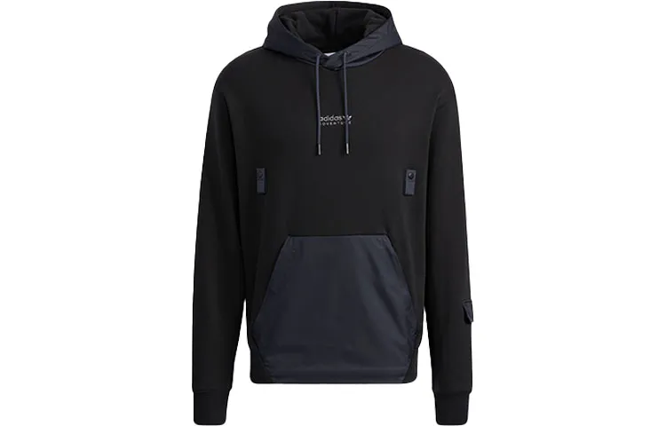 Adidas Originals Sweatshirts Men's Black Hooded Moderate Regular