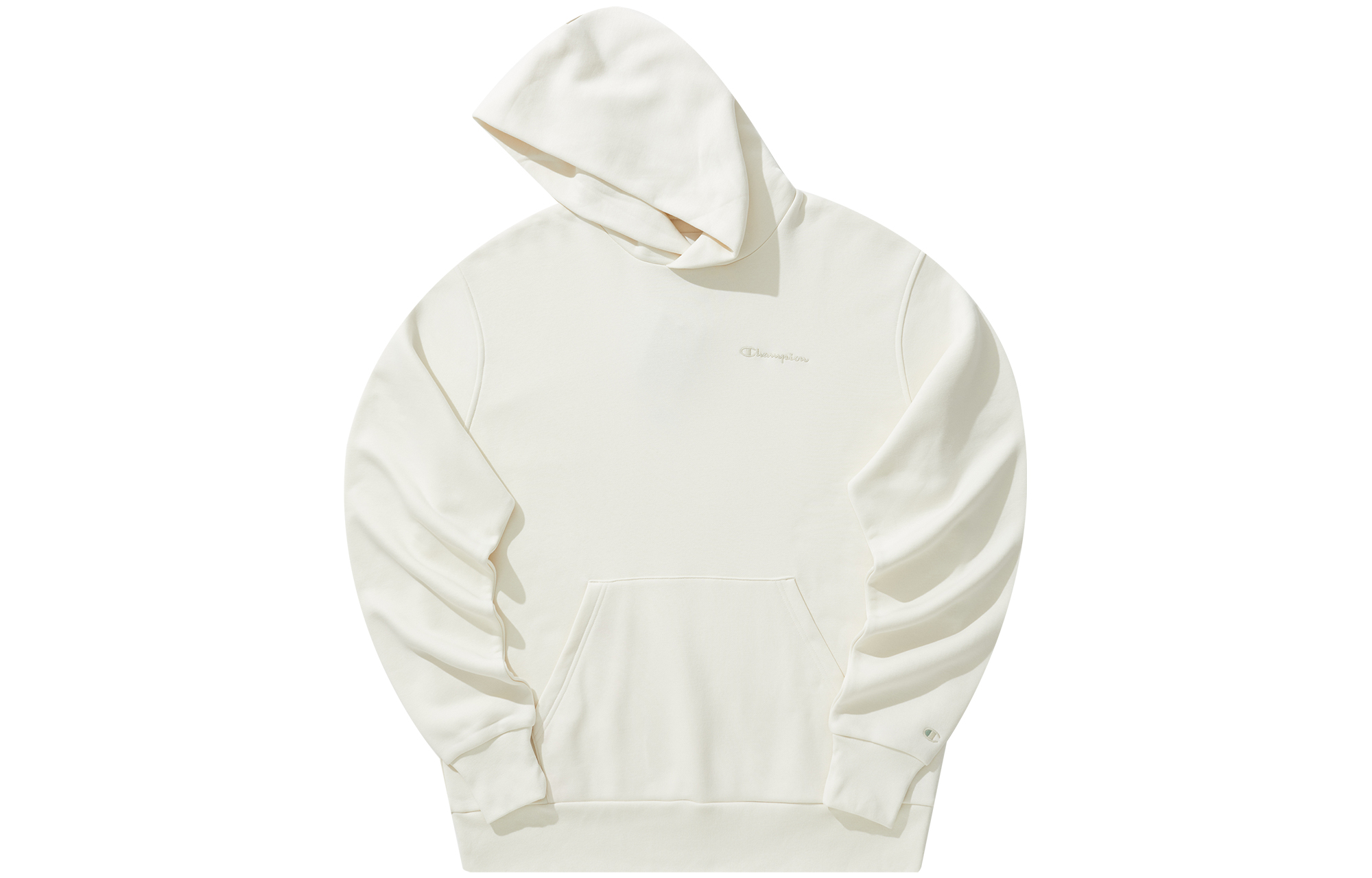Champion Rochester Collection, Embroidery Logo Minimalist Style Athleisure Fleece Lined Hood Sweatshirt Europe Version
