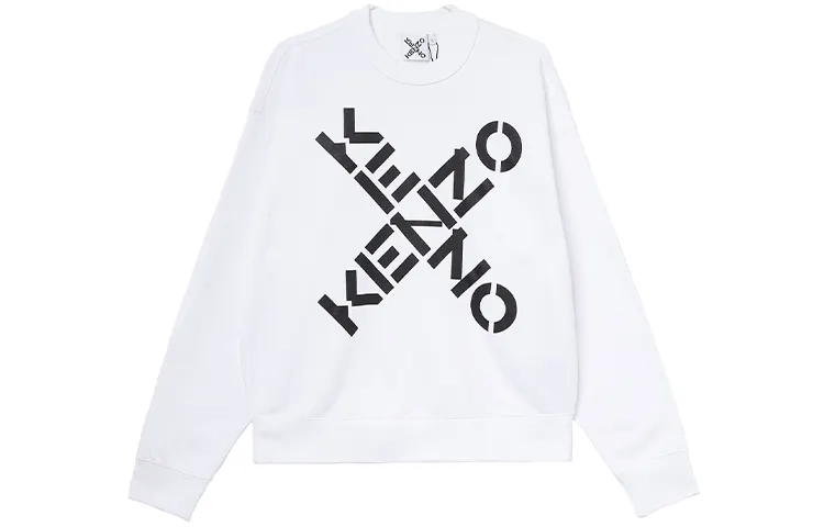 KENZO Letter Logo Sweatshirt Men's White