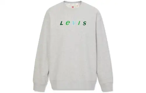 Levis Sweatshirts Men's Gray Crew Neck Moderate