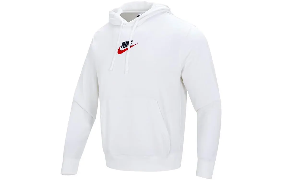 Nike Sweatshirts Men's White Hooded (Non-detachable) Moderate Regular