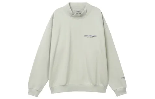 Fear Of God Essentials Ssense Exclusive Mock Neck Sweatshirt