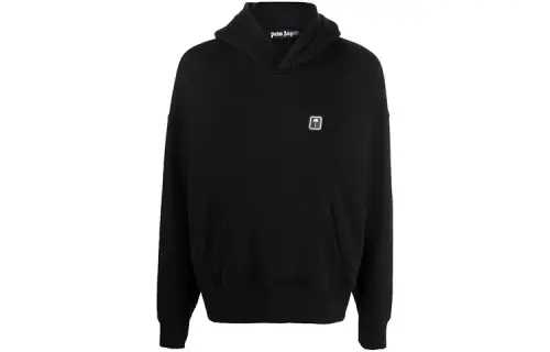 PALM ANGELS Palm Patch Taping Popover Hoodie
