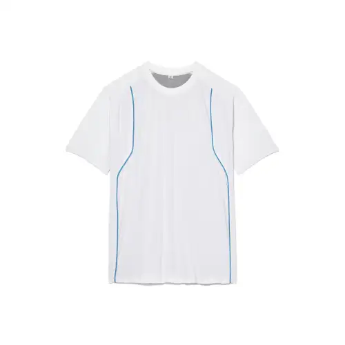 FILA T Shirts Men's White Crew Neck Moderate Straight Fit