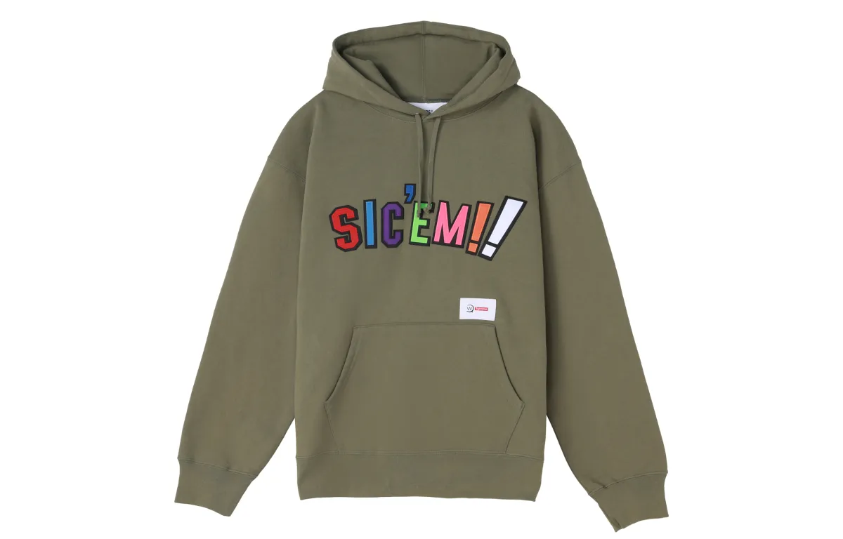 Supreme x Wtaps Sic'Em drawstring hoodie