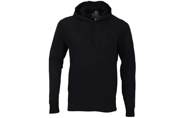 Jordan Sweatshirts Men's Black Hooded Moderate Regular