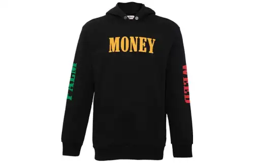 PALM ANGELS Letter Pattern Sweatshirt Men's Black