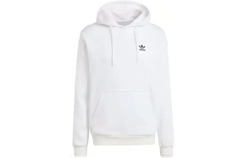 Adidas Originals Trefoil Essentials Hoodie Sweatshirt Men's True White