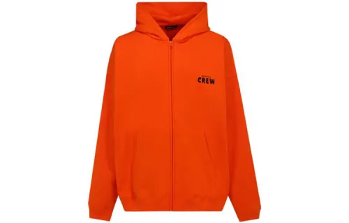 Balenciaga Crew Logo Zip Hoodie