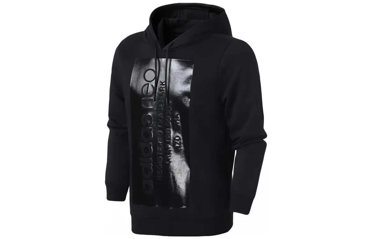 Adidas Sweatshirts Men's Black Hooded Moderate Other