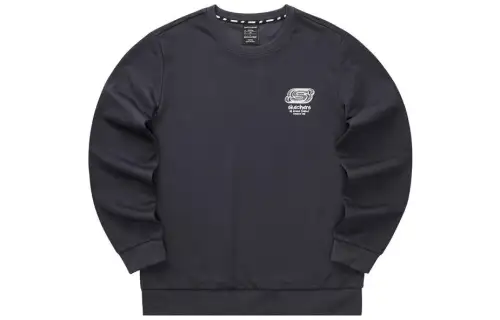Skechers Colorful Sweatshirts Unisex Odyssey Gray Crew Neck Moderate Regular