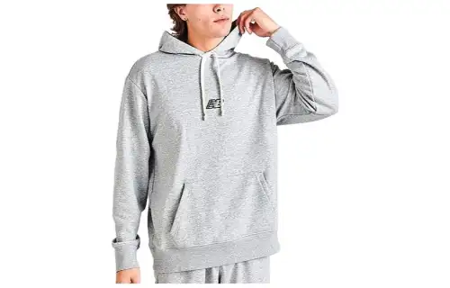 New Balance Sweatshirts Men's Gray Hooded Moderate Other