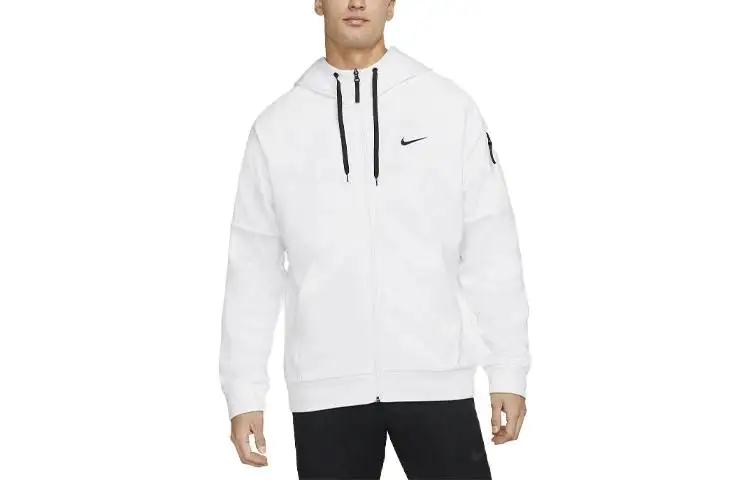 Nike Sweatshirts Men's White Hooded Moderate Regular