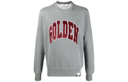 Golden Goose Sweatshirts Men's Gray Crew Neck Moderate Regular
