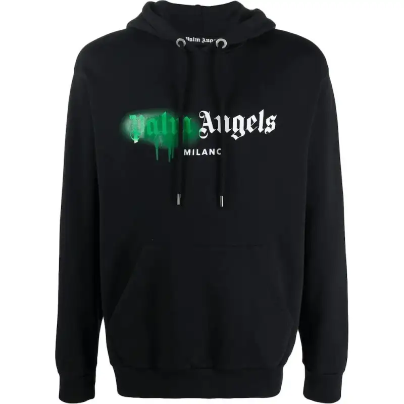 Palm Angels Spray City Los Angeles dripping logo hoodie