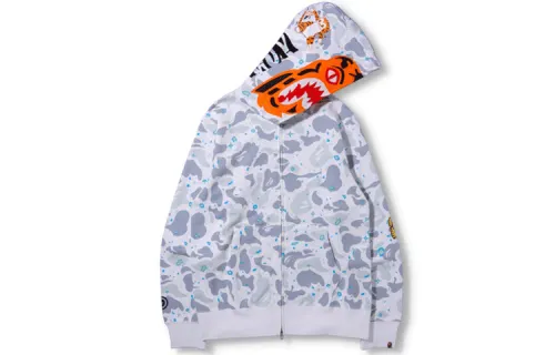 Bape Space Camo Ponr Shark Hoodie