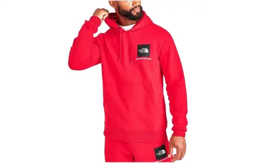 THE NORTH FACE Sweatshirts Men's Red Hooded Moderate Regular