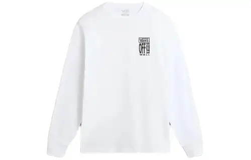 Vans AVE T Shirts Men's White Crew Neck Moderate