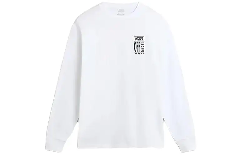 Vans AVE T Shirts Men's White Crew Neck Moderate