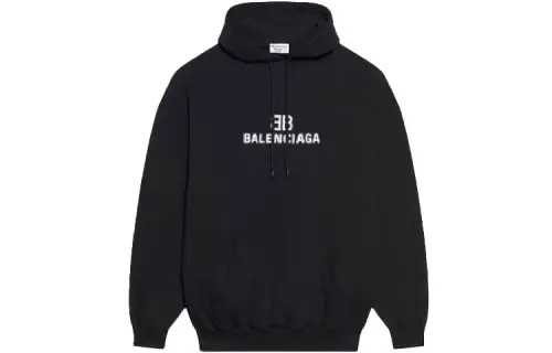 Balenciaga Mens Bb Pixel Medium Fit Hoodie