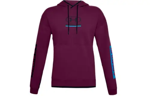 Under Armour Sweatshirts Men's Purple Hooded Moderate Regular