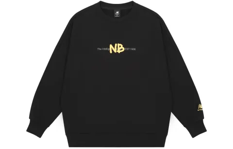 New Balance Sweatshirts Men's Black Crew Neck Moderate Other