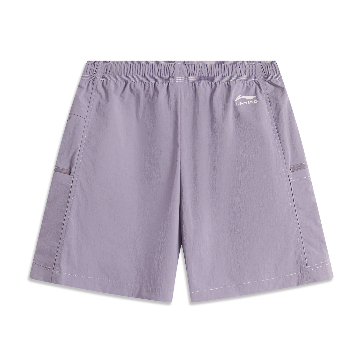 Li Ning Sports Life Collection Sports Shorts Women’s Crow Gray Purple