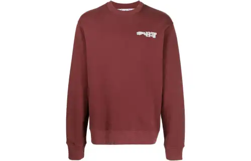 OFF WHITE Sweatshirt Men's Burgundy
