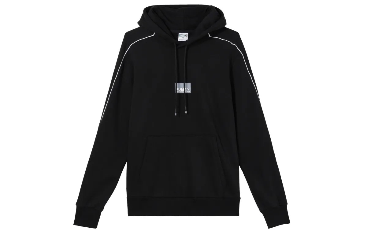PUMA Sweatshirts Men's Black Hooded Moderate Other