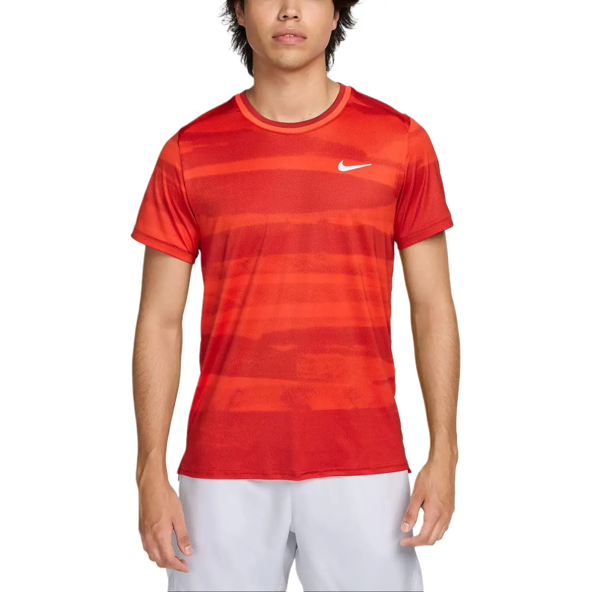 Nike Court AdvantageDri Fit T Shirt Men's Orange/White Team