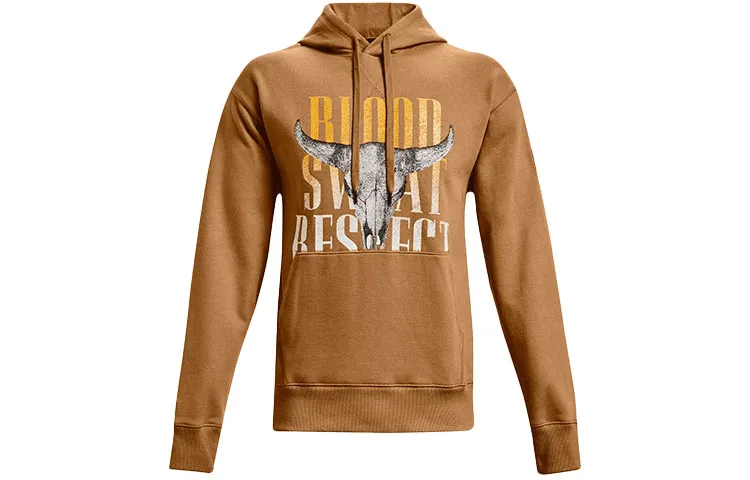 Under Armour Project Sweatshirts Men's Traditional Chinese Style Umber Hooded Thickened Regular