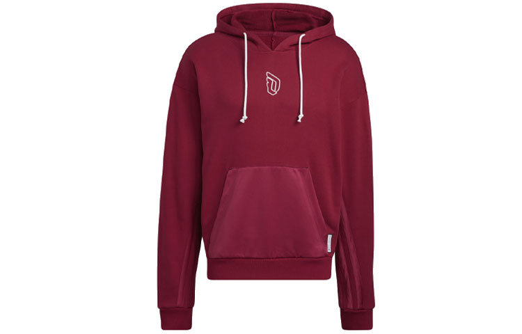 Adidas Dame 8 Inn Hdy Lillard Basketball Printed Pullover Sweatshirt Men's Burgundy