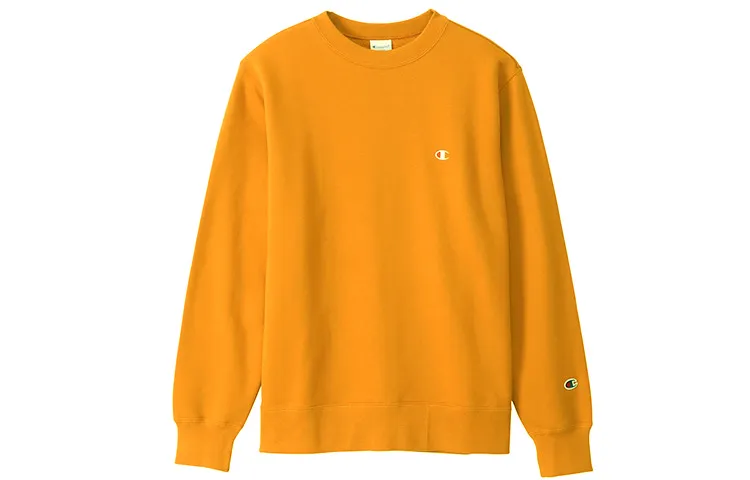 Champion Sweatshirt Japan Version Unisex Yellow