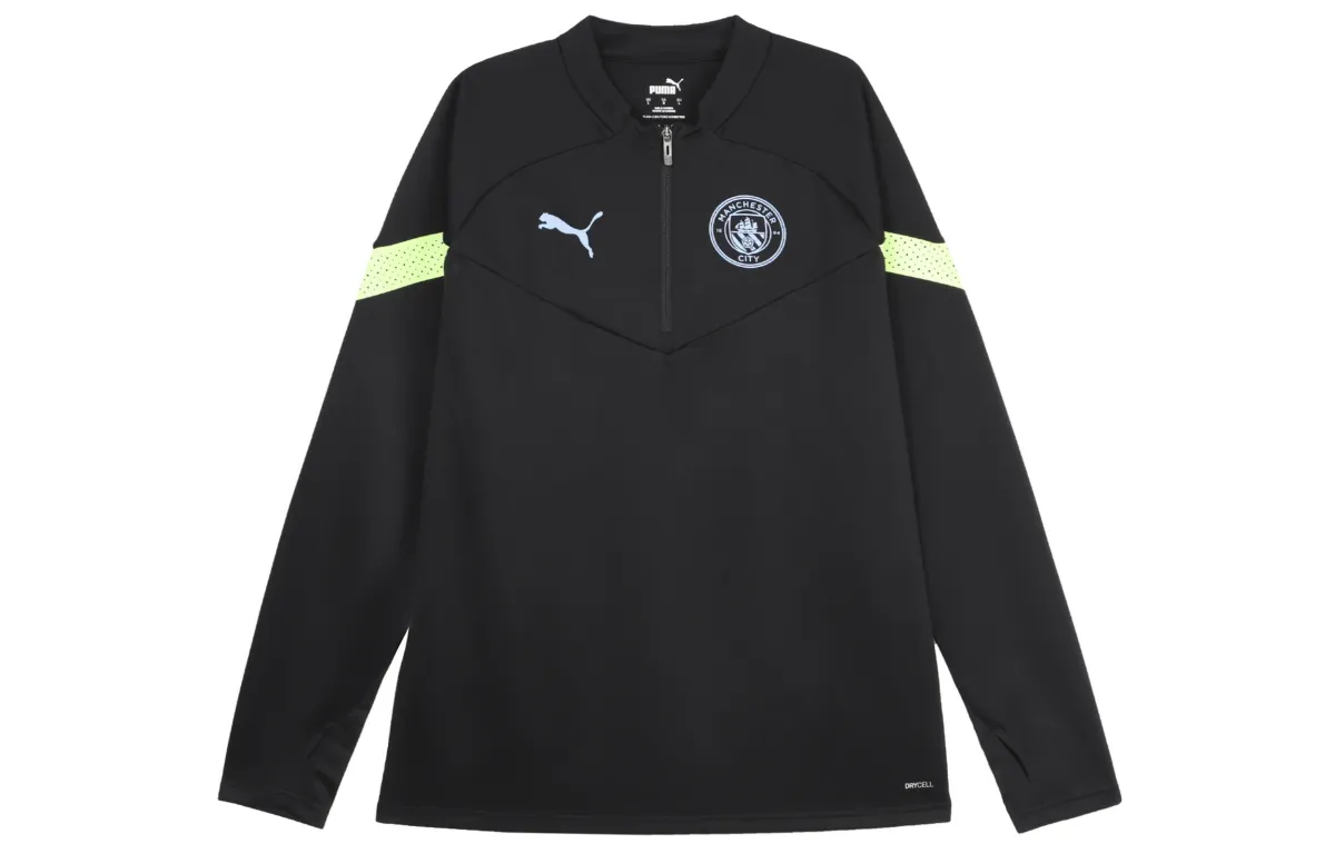 PUMA MCFC Sweatshirts Men's Black Crew Neck Moderate Other