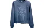 LOEWE Sweatshirts Men's Blue Crew Neck Moderate Other