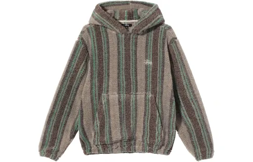 Stussy Stripe Sherpa Hoodie 'nin'