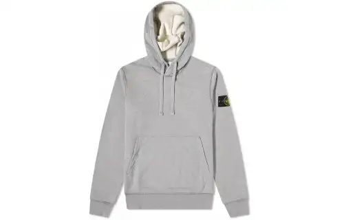 STONE ISLAND Sweatshirts Men's Gray Hooded Moderate Regular