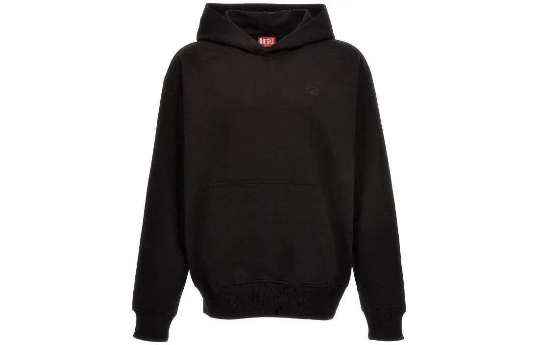 DIESEL S Macs Hood Megoval D Logo Embroidered Hoodie