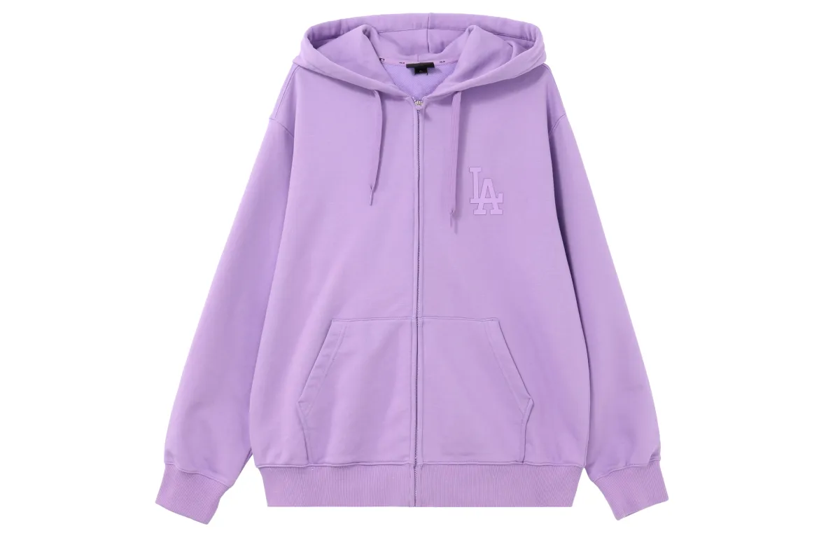 MLB Los Angeles Dodgers Sweatshirts Unisex Purple Hooded (Non-detachable) Moderate
