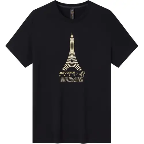 Anta x XICHA,LIANMINGKUAN T Shirt Unisex Basic Black