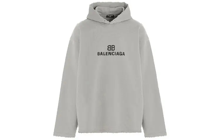 Balenciaga Distressed Bb Pixel Hoodie