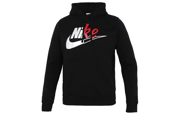 Nike Sweatshirts Men's Black Hooded Moderate Regular