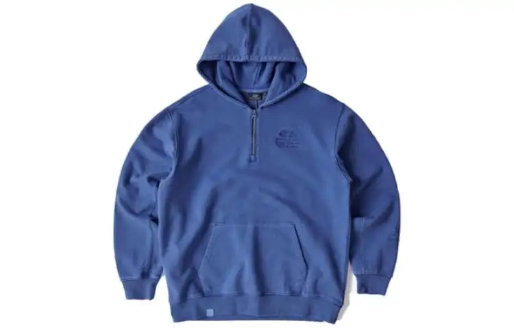 New Balance Sweatshirts Men's Blue Hooded Thickened Regular