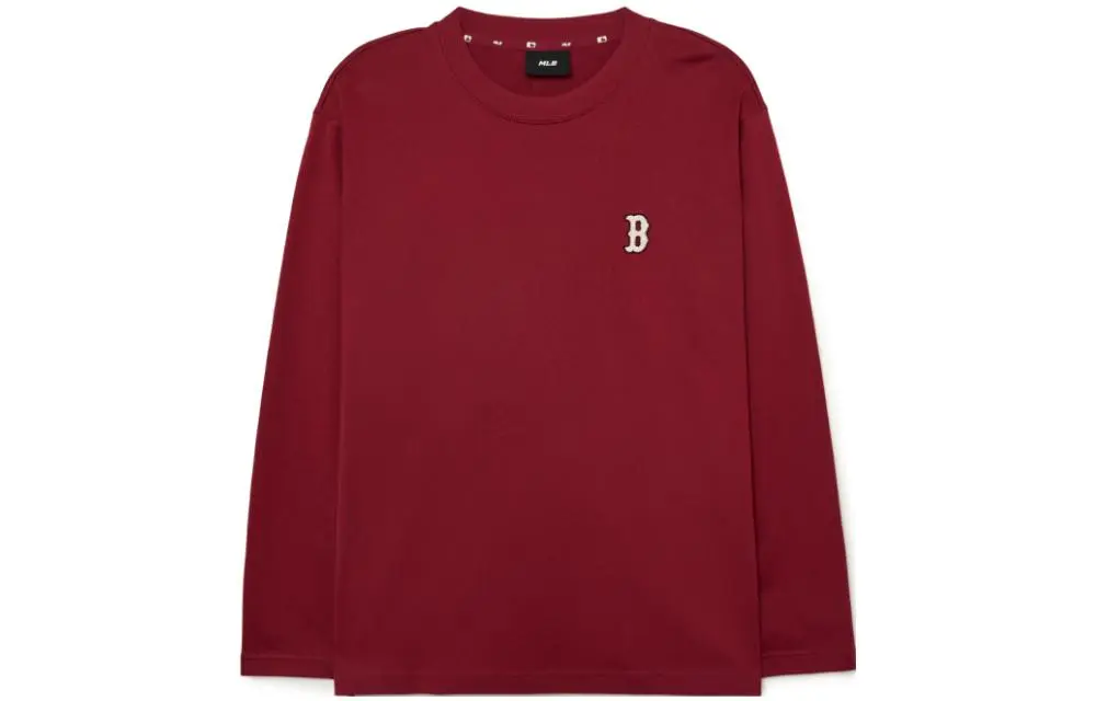 MLB Sweatshirts Men's Red Crew Neck Moderate Straight Fit